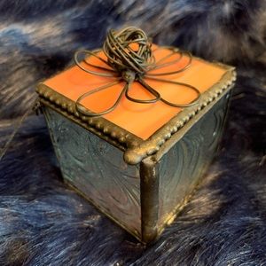 Small Glass Trinket Box